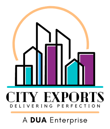 City Exports logo: Delivering Perfection, a Dua Enterprise